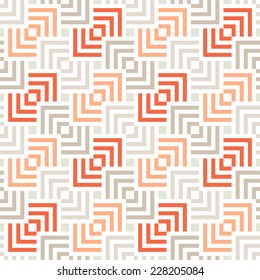 Vector seamless pattern. Modern stylish texture. Geometric ornament. Striped squares