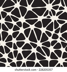 Vector seamless pattern. Modern stylish texture with smooth grid. Repeating abstract monochrome background