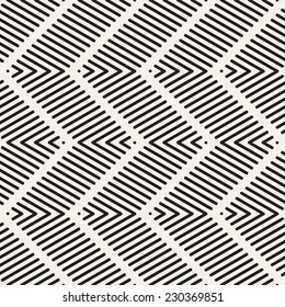 Vector seamless pattern. Modern stylish texture. Repeating geometric tiles with striped zigzag
