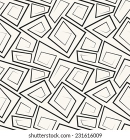 Vector seamless pattern. Modern stylish linear texture with broken spiral