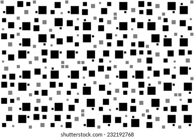 Vector seamless pattern. Modern stylish texture. Repeating geometric Grayscale tiles.