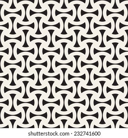 Vector seamless pattern. Modern stylish texture. Repeating geometric tiles. Simple monochrome grid