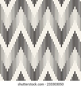 Vector Seamless Pattern. Modern Stylish Texture. Repeating Geometric Background With Zigzag