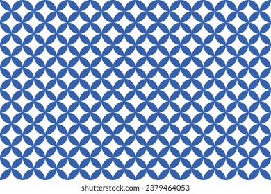 Vector seamless pattern. Modern stylish blue abstract texture background. Repeating geometric circle shapes from sparkle elements.