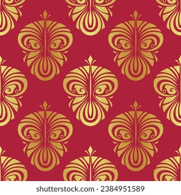 Vector seamless pattern. Modern stylish abstract texture. Repeating geometric tiles from striped elements
