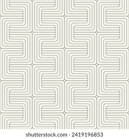 Vector seamless pattern. Modern stylish texture. Repeating geometric background. Striped monochrome thin grid. Linear graphic design. Can be used as swatch for illustrator.