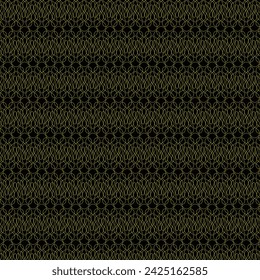 Vector seamless pattern. Modern stylish texture. Geometric striped ornament. Monochrome linear braids Pattern is Art