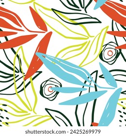 Vector seamless pattern. Modern stylish texture. 