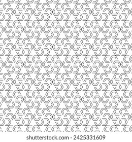 Vector seamless pattern. Modern stylish texture. Repeating geometric tiles with hexagonal elements