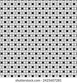 Vector seamless pattern. Modern stylish texture. Repeating geometric background with rhombus and nodes from rhombuses with circles variously sized in nodes Pattern is the art design
