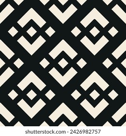 Vector seamless pattern. Modern stylish texture. Repeating geometric tiles with a grid of squares.