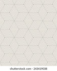 Vector seamless pattern. Modern stylish texture. Repeating geometric tiles from striped triangles