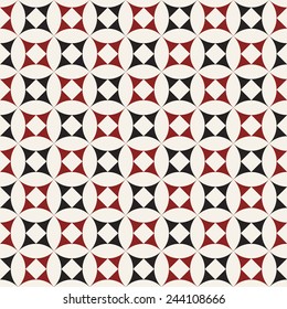 Vector seamless pattern. Modern stylish texture. Repeating geometric tiles 