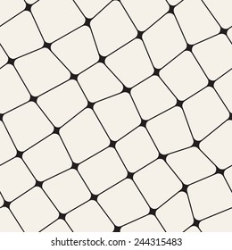 Vector seamless pattern. Modern stylish texture. Repeating geometric tiles with smooth rotated squares