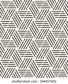 Vector seamless pattern. Modern stylish texture. Repeating geometric tiles from striped elements