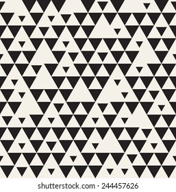 Vector seamless pattern. Modern stylish texture. Repeating geometric tiles. Simple structure with triangles