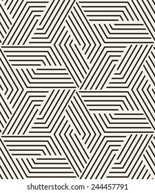 Vector seamless pattern. Modern stylish texture. Repeating geometric tiles from striped elements