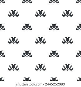 Vector seamless pattern. Modern stylish texture with monochrome trellis. Repeating geometric forms. Simple graphic design.