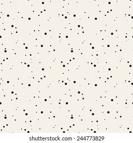 Vector seamless pattern. Modern stylish texture. Repeating abstract background with chaotic dots