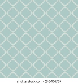 Vector seamless pattern. Modern stylish texture. Repeating geometric tiles with dotted rhombuses