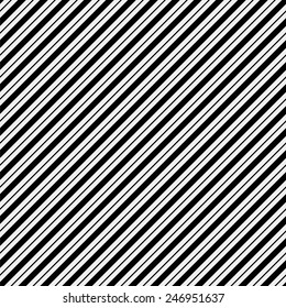 Vector seamless pattern. Modern stylish texture. Repeating geometric tiles with diagonal lines in monochrome