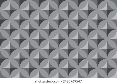 Vector seamless pattern. Modern stylish abstract texture. Repeating geometric tiles from striped elements.