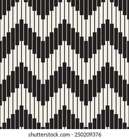 Vector seamless pattern. Modern stylish texture. Repeating geometric background with zigzag