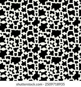 Vector seamless pattern. Modern stylish texture with smooth natural blot spots. Repeating abstract tileable background. Compound organic shapes. Trendy abstract surface design.