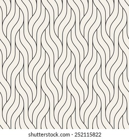 Vector seamless pattern. Modern stylish texture. Geometric striped ornament. Monochrome linear braids