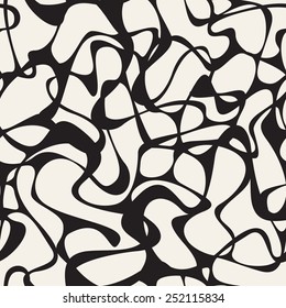 Vector seamless pattern. Modern stylish texture. Endless abstract stains. Monochrome modern background