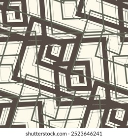 Vector seamless pattern. Modern stylish texture. Repeating geometric tiles with bold squares.