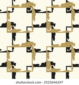 Vector seamless pattern. Modern stylish texture. Repeating geometric tiles with bold squares.