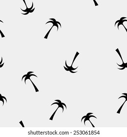Vector seamless pattern. Modern stylish texture. Palm tree - stock vector