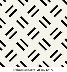 Vector seamless pattern. Modern stylish texture. Repeating geometric tiles with thin linear squares grid. Filled double rectangles.