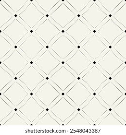 Vector seamless pattern. Modern stylish texture. Repeating geometric tiles. Thin linear square elements. Simple linear basic swatch.