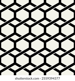 Vector seamless pattern. Modern stylish texture. Repeating geometric tiles with linear grid. Thin monochrome trellis. Trendy graphic design. Can be used as swatch for illustrator.