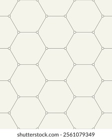 Vector seamless pattern. Modern stylish texture. Repeating geometric tiles with linear grid. Thin monochrome trellis. Trendy graphic design. Can be used as swatch for illustrator.
