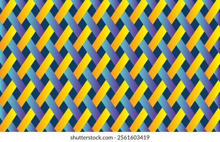 Vector seamless pattern. Modern stylish texture. Repeating geometric tiles with intertwined rhombuses