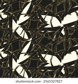 Vector seamless pattern. Modern, stylish texture. Repeating geometric background.
