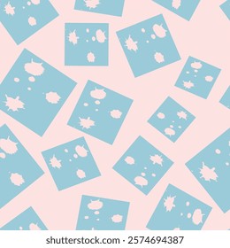 Vector seamless pattern. Modern stylish texture. Repeating geometric tiles with bold squares.