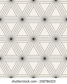 Vector seamless pattern. Modern stylish texture. Repeating geometric tiles with triangular linear grid. Contemporary graphic design.