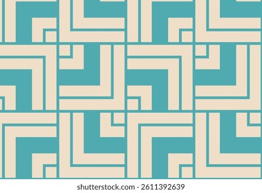 Vector seamless pattern. Modern stylish texture. Repeating geometric tiles from striped elements