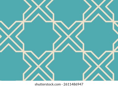 Vector seamless pattern. Modern stylish texture. Geometric linear ornament.