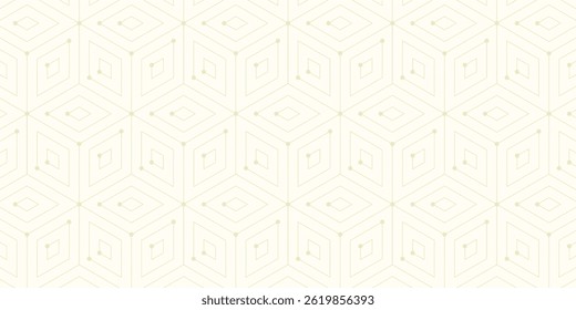 Vector seamless pattern. Modern stylish texture with thin linear mesh. Repeating abstract background.