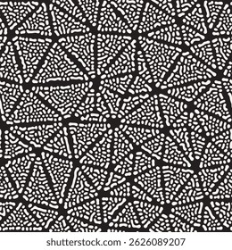 Vector seamless pattern. Modern stylish texture. Repeating geometric tiles with spotty triangles.