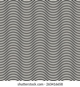 Vector seamless pattern. Modern stylish texture. Geometric striped ornament. Monochrome linear braids