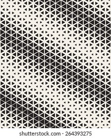 Vector seamless pattern. Modern stylish texture. Repeating abstract background. Graphic diagonal grid from triangles. Geometric trellis with different thickness.