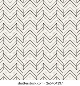 Vector seamless pattern. Modern stylish texture with chevron or zigzag. Repeating geometric background with linear grid.