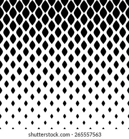 Vector seamless pattern. Modern stylish texture. Repeating geometric from  drop. Monochrome texture changes its size.