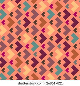 Vector seamless pattern. Modern stylish texture. Repeating geometric tiles. Seamless background can be used for wrapping paper, postcard, wallpaper, pattern fills, web page, surface textures.